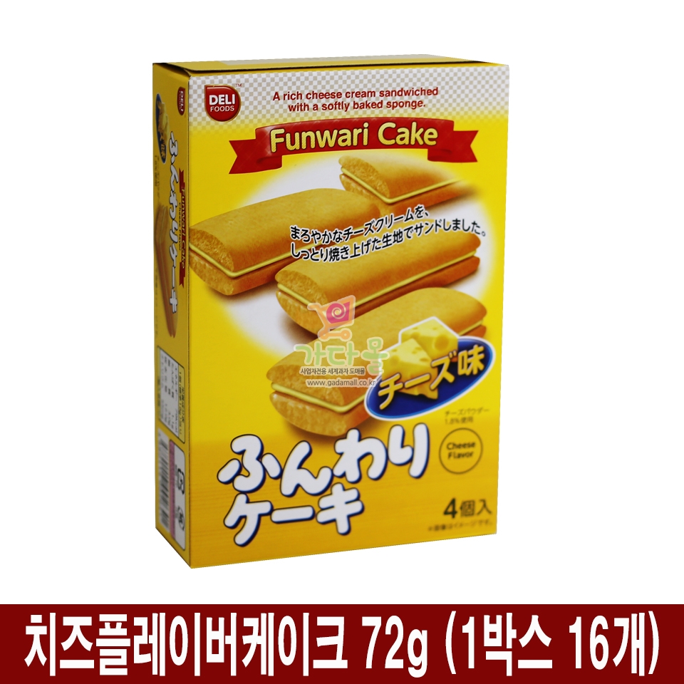 1500 치즈플레이버케이크 72g (1박스 16개)