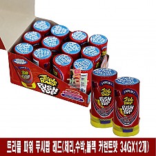 3000 트리플 파워 푸시팝 레드 (체리,수박,블랙커런트맛) 34g *12개
