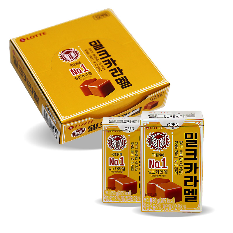 1000 롯데 밀크 카라멜 50g *12개