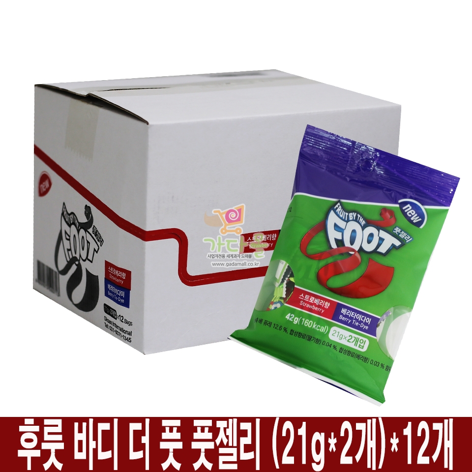 (행사) 1800 후룻 바이더풋 2팩(21g*2개)*12개