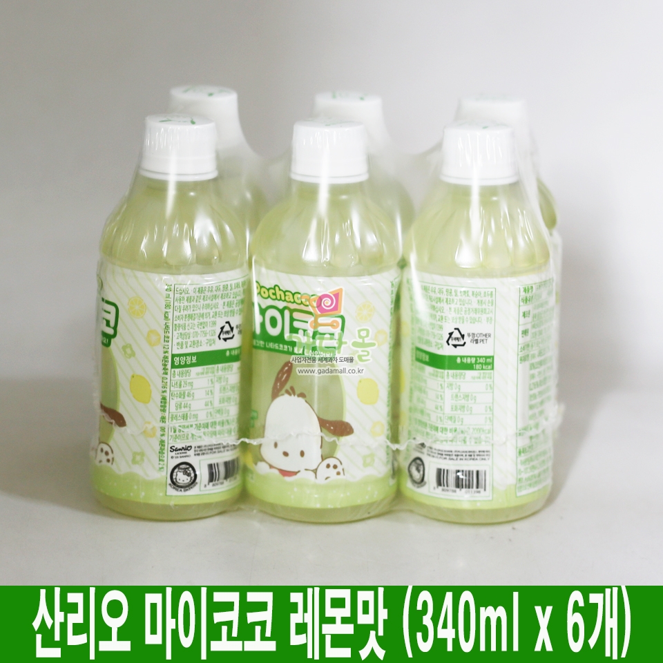 2000 산리오 마이코코 레몬맛 340ml *6개