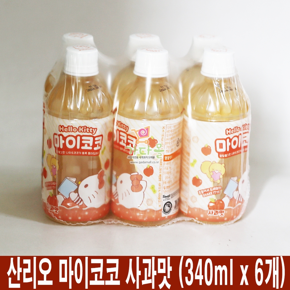 2000 산리오 마이코코 사과맛 340ml *6개