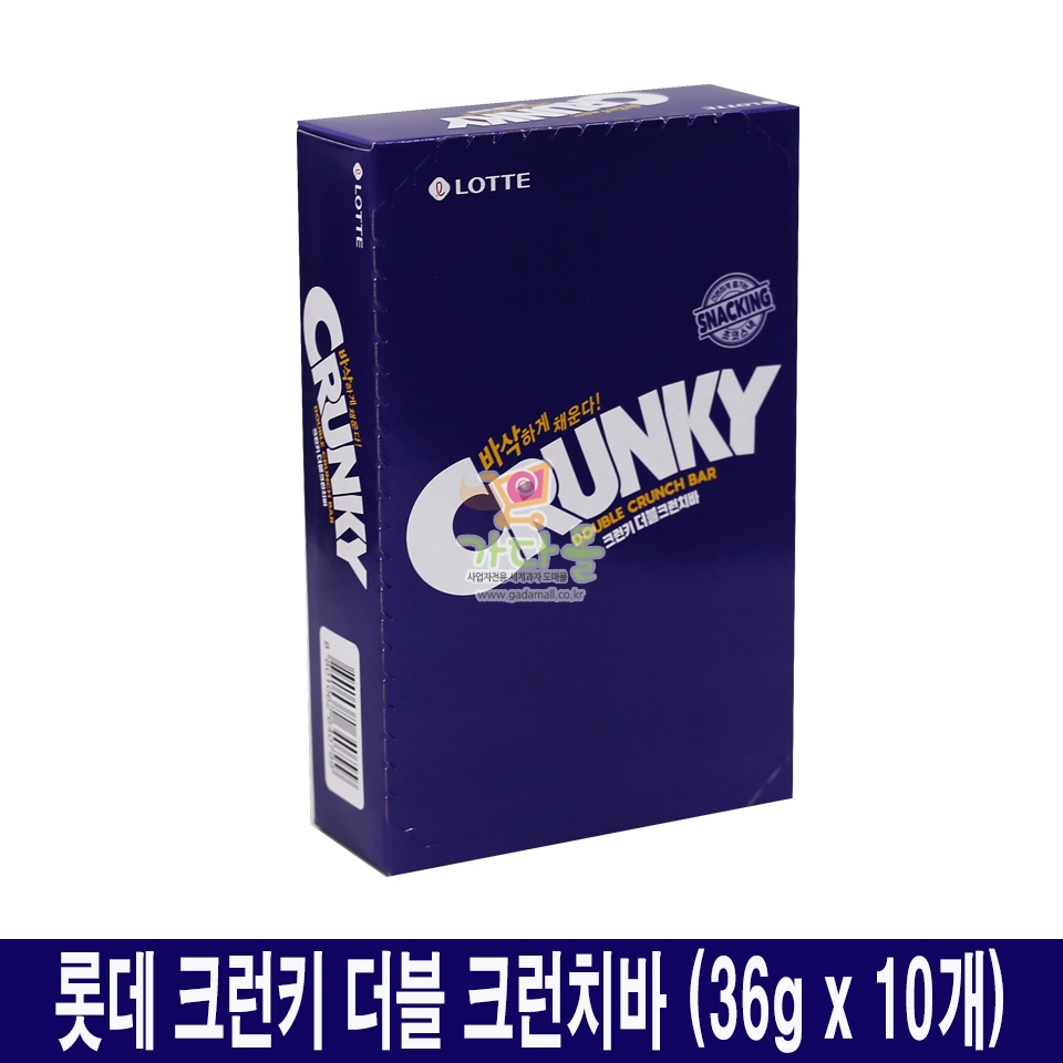 1000 롯데 크런키 더블 크런치바 36g *10개