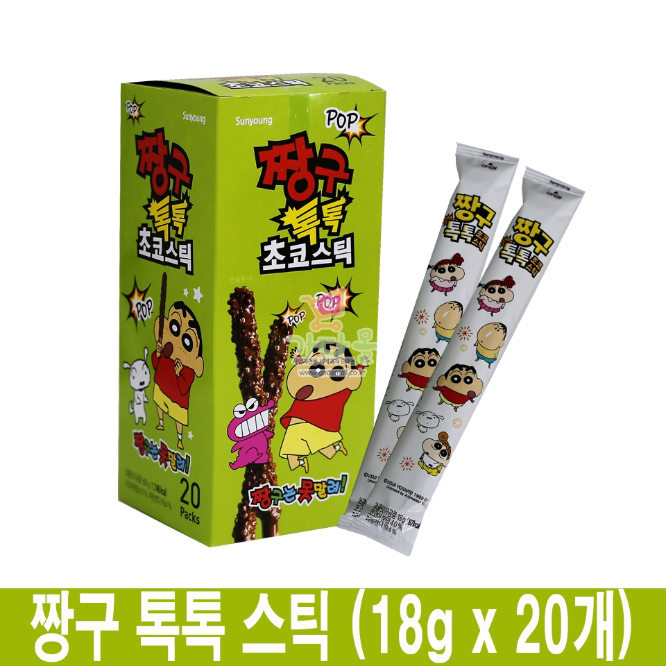 600 짱구 톡톡 초코스틱 18g *20개