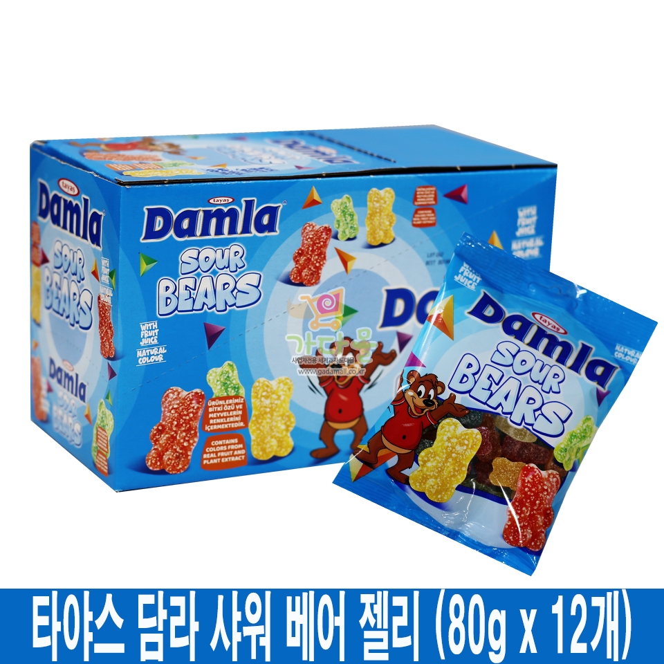 1500 타야스 담라 샤워 베어 젤리 80g *12개
