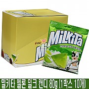 1500 밀키타 멜론 밀크 캔디 80g (1박스 10개)