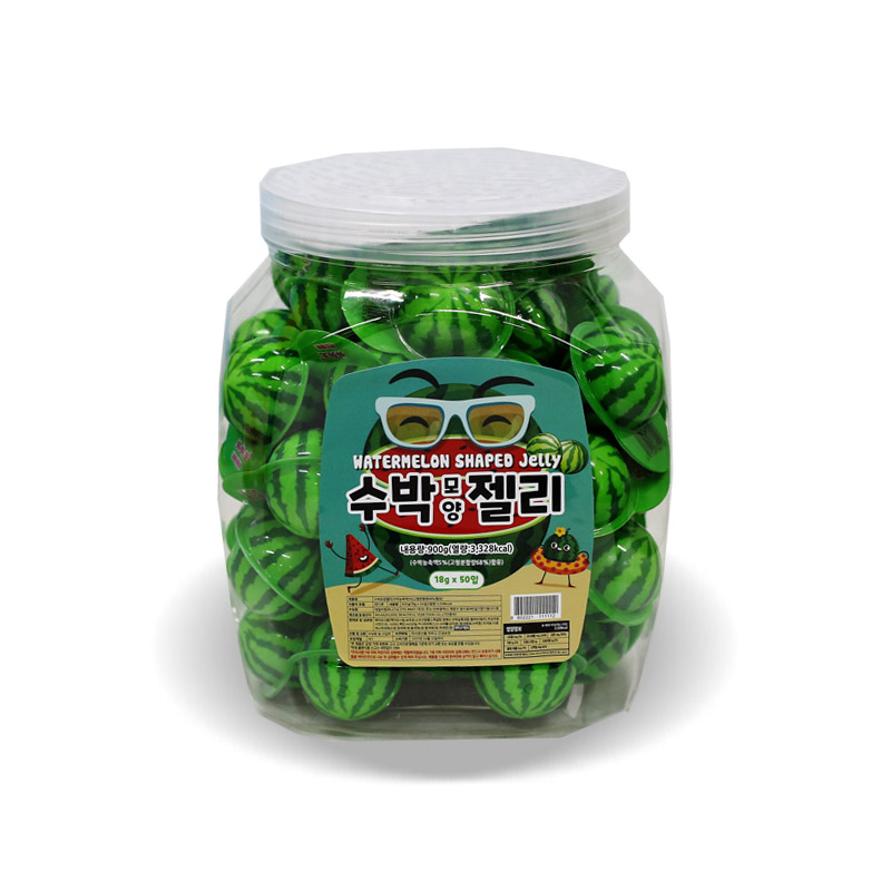 500 수박 모양 탱탱 젤리 18g*50개