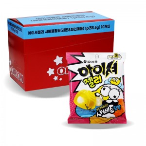 1500 오리온 아이셔 젤리 샤베트필링(레몬&파인애플) 72g*10개