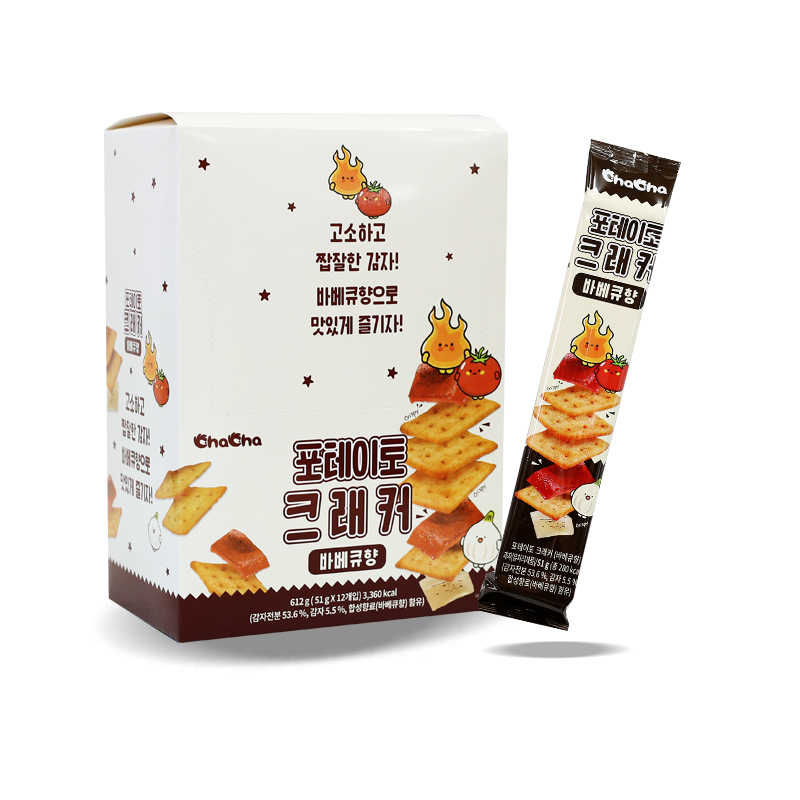 1000 챠챠 포테이토 바베큐향 51g*12개