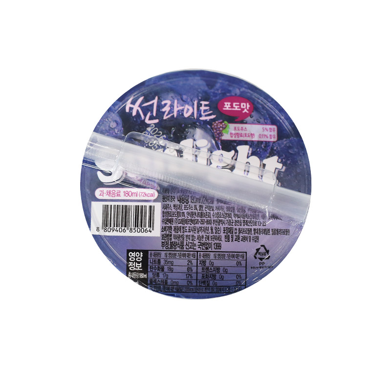 800 썬라이트 포도 180ml*24개