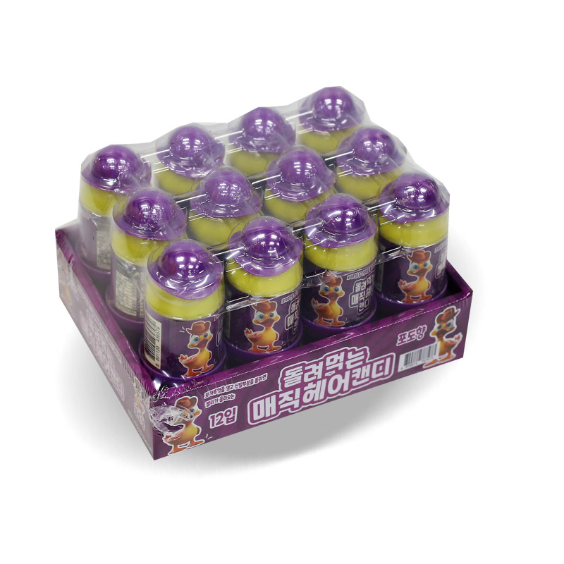 1200 돌려먹는매직헤어 캔디 포도맛 40g *12개입
