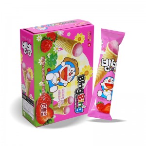 2500 바스락 도라에몽 빙빙 아이스콘 스낵 딸기맛 8.9g *6개입 (낱개 바코드 없음)