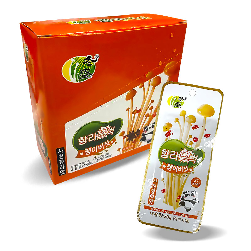 500 포포리너 오렌지 향라범벅 팽이버섯 사천향라맛 20g*20개입