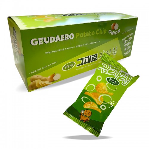 800 동아 그대로감자칩 양파맛 33g*12개