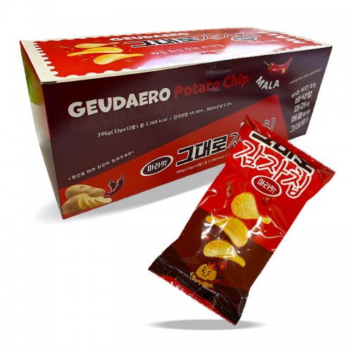 800 동아 그대로감자칩 마라맛 33g*12개