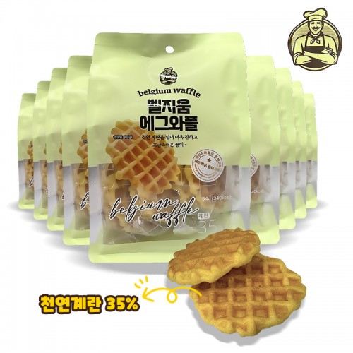 1000 목화 벨지움 에그와플 84g *10봉 (1박스 24개) 천원빵