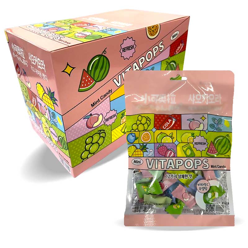 3000 샤오커오라 비타민캔디(12가지맛) 60g*12개