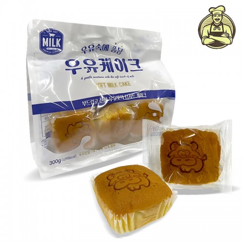5500 목화 우유속에 퐁당 우유케이크 300g (낱개바코드없음) 천원빵