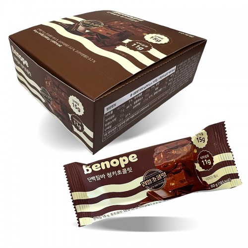 1800 베노프 단백질바 청키초콜릿 50g*10개입 (편의점 2500)