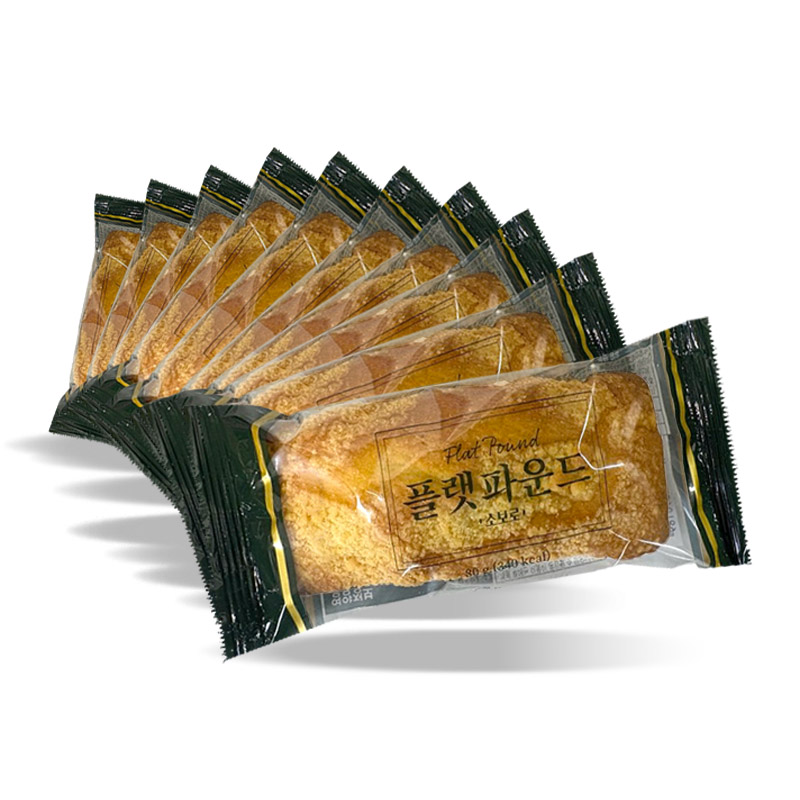 1000 목화 플랫파운드 소보로 80g *10봉 (1박스 45개) 천원빵
