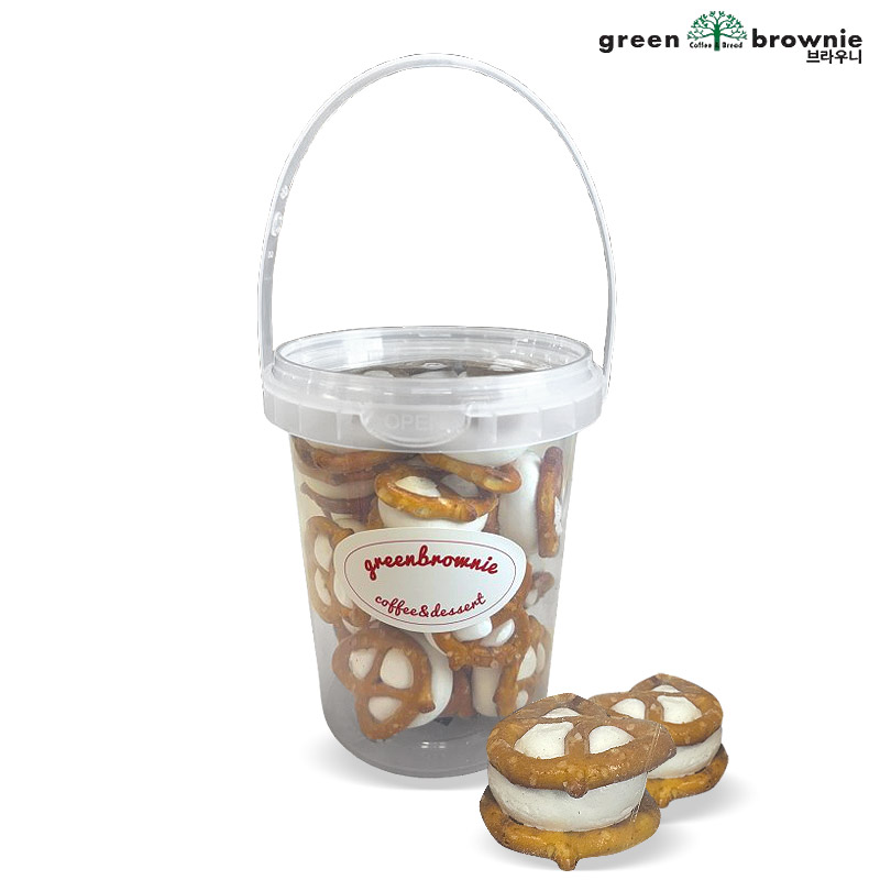 6800 그린브라우니 순수 프레첼 머랭쿠키 50g *4개