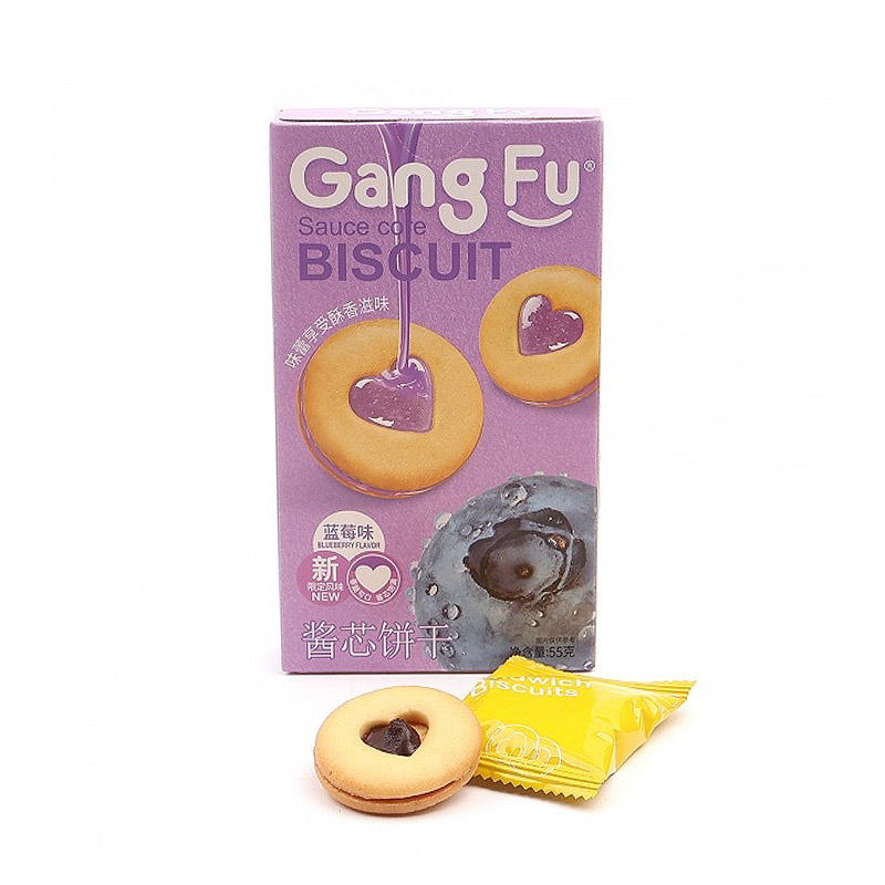 1500 강푸 코어 비스킷 블루베리맛 55g (한박스 48개)