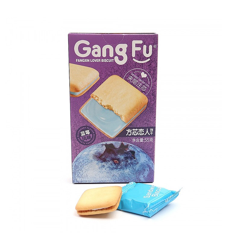 1500 강푸 러버 비스킷 블루베리맛 55g (한박스 48개)