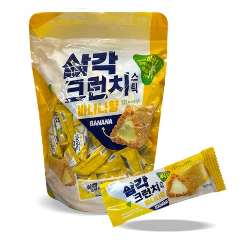10000 유앤아이 삼각 크런치 스낵 바나나향 400g