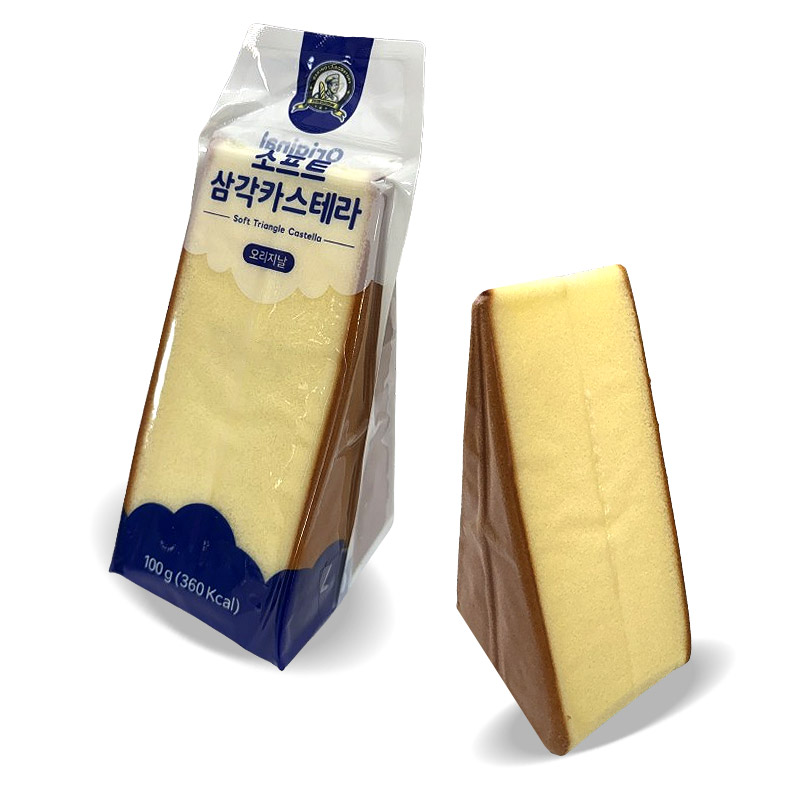 1000 소프트 삼각 카스테라 오리지널 100g*10봉 (한박스 32개) 천원빵